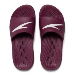 Klapki basenowe damskie Speedo Slides One Piece Af. Niebieskie klapki damskie Speedo, bez wzorów, bez obcasa. Za 84.99 zł.