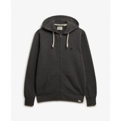 Rozpinana bluza z kapturem z monogramem Superdry. Szare bluzy z kapturem męskie Superdry., m. Za 391.95 zł.