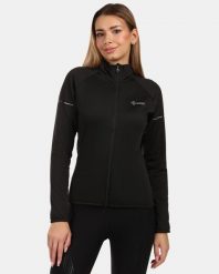 Damska bluza polarowa Kilpi JUNIE-W. Czarne bluzy bez kaptura damskie Kilpi, z materiału. Za 370.41 zł.