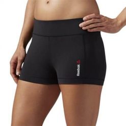 Spodnie treningowe damskie Reebok AJ0709. Czarne spodnie sportowe damskie Reebok, l, z materiału, do biegania. Za 174.00 zł.