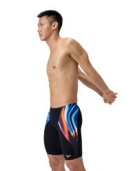Kąpielówki męskie spodenki kąpielowe Speedo Allover V-Cut. Czarne kąpielówki męskie Speedo, l, bez wzorów, z materiału, na fitness i siłownię. Za 179.99 zł.