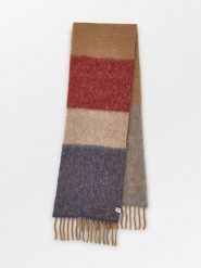 Becksöndergaard Szal w kolorze karmelowo-bordowo-granatowym - 200 x 35 cm rozmiar: onesize. Brązowe szaliki i kominy damskie Becksöndergaard, bez wzorów, z materiału. Za 295.99 zł.