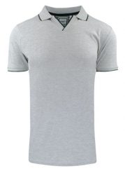 Oryginalna Koszulka Polo - Brave Soul - Popielata. Szare koszulki polo męskie Brave Soul, l, bez wzorów, z bawełny, bez ramiączek. Za 75.00 zł.