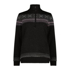 Damski sweter z dzianiny CMP. Białe golfy damskie CMP, s, bez wzorów, z dzianiny, bez ramiączek. Za 372.50 zł.