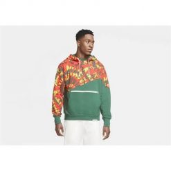 Bluza sportowa męska Nike Throwback. Czerwone bluzy sportowe męskie Nike, bez wzorów, sportowe, bez kołnierzyka, bez ramiączek. Za 462.00 zł.