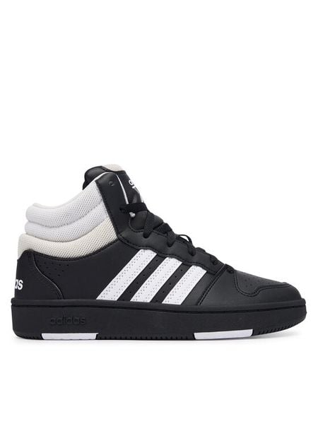 Adidas Sneakersy Hoops Mid Classic Shoes KI1075 Czarny. Czarne buty sportowe chłopięce Adidas, ze skóry, bez zapięcia. Za 219.99 zł.