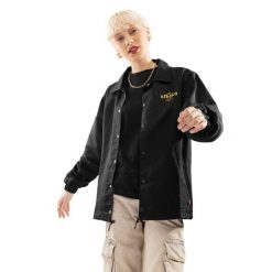 Kurtka coach Surf damska SIROKO Sultans-W. Czarne kurtki damskie SIROKO, s, bez wzorów, z tkaniny, bez kaptura. Za 252.00 zł.