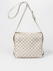 Louis Vuitton Torebka "Naviglio" w kolorze biało-szarym - 27,5 x 23 x 12 cm rozmiar: onesize. Białe torebki klasyczne damskie Louis Vuitton, bez wzorów, z materiału, bez dodatków. Za 3,360.49 zł.