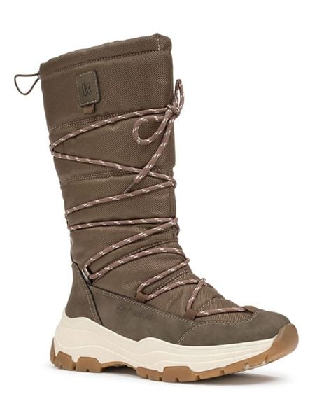 Kimberfeel Kozaki zimowe "Isa" w kolorze khaki rozmiar: 40. Brązowe kozaki damskie Kimberfeel, z materiału, bez obcasa. Za 434.95 zł.