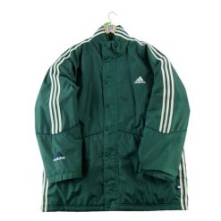 Second life - Parka męska Adidas Vintage Y2K zielona - Stan bardzo dobry. Zielone parki męskie Adidas, l, bez wzorów. Za 212.96 zł.