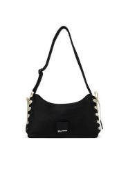 Karl Lagerfeld Jeans Torebka B2W30140 Czarny. Czarne torebki klasyczne damskie Karl Lagerfeld Jeans, bez wzorów, z jeansu, bez dodatków. Za 609.99 zł.