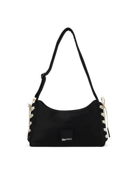 Karl Lagerfeld Jeans Torebka B2W30140 Czarny. Czarne torebki klasyczne damskie Karl Lagerfeld Jeans, bez wzorów, z jeansu, bez dodatków. Za 609.99 zł.