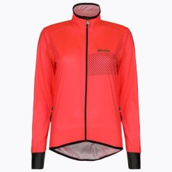 Kurtka rowerowa damska Santini Guard Nimbus. Czarne kurtki damskie SANTINI, m, bez wzorów, bez kaptura. Za 349.99 zł.