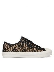 Guess Trampki FLJCR2 FAP12 Czarny. Czarne trampki i tenisówki damskie Guess, z aplikacjami, z materiału. Za 419.99 zł.