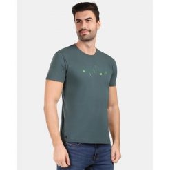 Męska bawełniana koszulka T-shirt Kilpi SPACER-M. Zielone t-shirty męskie Kilpi, m, bez wzorów, z bawełny, bez kołnierzyka. Za 91.56 zł.