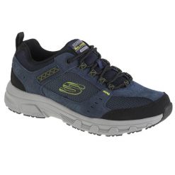 Buty trekkingowe męskie, Skechers Oak Canyon. Niebieskie buty trekkingowe męskie Skechers, z zamszu, bez zapięcia, trekkingowe. Za 269.00 zł.