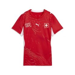 Damska domowa koszulka reprezentacji Szwajcarii 2026 PUMA. Białe t-shirty damskie Puma, s, bez wzorów, z poliesteru, bez kołnierzyka. Za 429.00 zł.