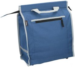 Torba rowerowa na bagażnik z uchwytami Dunlop. Niebieskie torebki klasyczne damskie Dunlop, bez wzorów, z materiału, duże, bez dodatków. Za 45.95 zł.