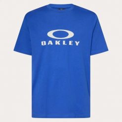 Koszulka sportowa męska Oakley O BARK 2.0 FOA402167-670. Niebieskie t-shirty sportowe męskie Oakley, m, z bawełny, bez ramiączek, na fitness i siłownię. Za 98.20 zł.