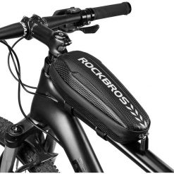 Mała torba rowerowa twarda ROCKBROS B60 S. Czarne torebki klasyczne damskie ROCKBROS, bez wzorów, małe, bez dodatków. Za 59.00 zł.