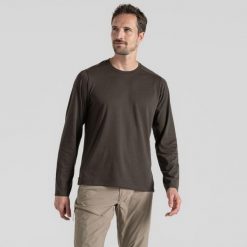 Longsleeve męskie Craghoppers NosiLife Abel LS T-Shirt. Zielone koszulki męskie z długim rękawem CRAGHOPPERS, m, bez wzorów, bez kołnierzyka. Za 255.10 zł.