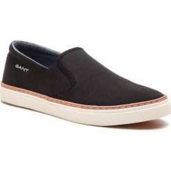 Tenisówki GANT - Bari 18678426 Black G00. Czarne trampki i tenisówki męskie Gant, bez wzorów, z gumy, bez zapięcia. W wyprzedaży za 239.00 zł.