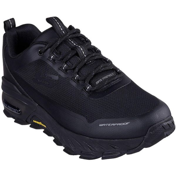 Buty sportowe męskie Skechers Max Protect Fast T. Czarne buty sportowe na co dzień męskie Skechers, z materiału, bez zapięcia, trekkingowe. Za 419.00 zł.