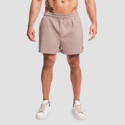 Szorty męskie fitness oversize Aura. Brązowe szorty męskie GYMBEAM, m, z bawełny, na fitness i siłownię. Za 118.90 zł.