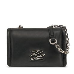 Torebka KARL LAGERFELD. Czarne listonoszki damskie Karl Lagerfeld, bez wzorów, bez dodatków. Za 839.99 zł.