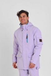 Kurtka Yeh Man Lawenda. Fioletowe kurtki męskie OOSC, s, bez wzorów, z materiału, z kapturem. Za 1,710.99 zł.