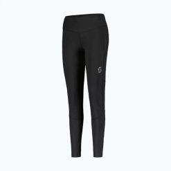 Legginsy do biegania damskie SCOTT Endurance Full Tights. Czarne legginsy damskie Scott, s, bez wzorów, z elastanu, do biegania. Za 329.99 zł.