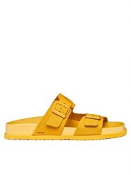 Geox Klapki U Parnaiba U651KA 00022 C2000 Żółty. Żółte klapki i japonki męskie Geox, ze skóry. Za 359.99 zł.