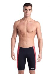 Arena Kąpielówki w kolorze czarno-czerwonym rozmiar: 5. Czarne kąpielówki męskie Arena, bez wzorów, z materiału. Za 104.64 zł.