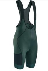 Spodenki rowerowe DISCOVER BIBSHORT, zielone. Zielone szorty męskie GIST, na zimę, bez wzorów. Za 399.00 zł.