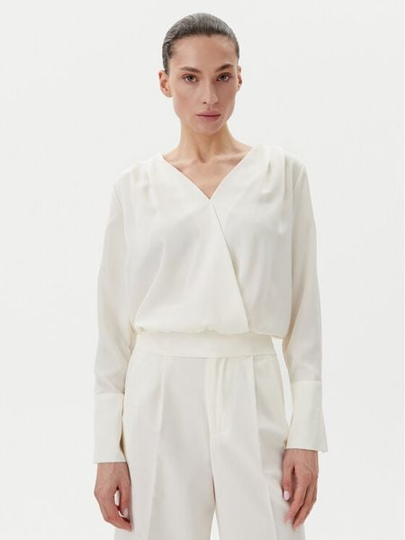 Rinascimento Bluzka CFC0122613003 Écru Regular Fit. Bluzki damskie RINASCIMENTO, xl, bez wzorów, z syntetyku, bez kołnierzyka, bez ramiączek. Za 169.99 zł.