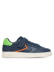 Geox Sneakersy J Eclyper Boy J55LSA 05411 CB43S S Granatowy. Niebieskie buty sportowe chłopięce Geox, ze skóry, bez zapięcia. Za 209.99 zł.