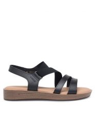 Lasocki Sandały WFA2720-4Z Czarny. Czarne sandały damskie Lasocki, bez wzorów, z materiału, bez obcasa, na płaskiej podeszwie. Za 99.99 zł.