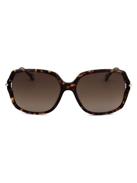 Carolina Herrera Damskie okulary przeciwsłoneczne w kolorze złoto-brązowym rozmiar: 58. Brązowe okulary przeciwsłoneczne damskie carolina herrera. Za 367.99 zł.
