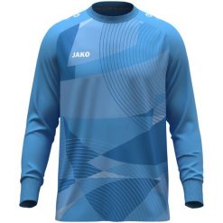 Koszulka bramkarska Jako River. Niebieskie t-shirty damskie Jako, l, bez wzorów, z materiału, bez kołnierzyka. Za 247.00 zł.