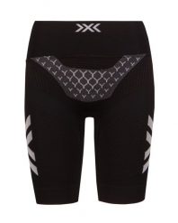 Spodenki biegowe damskie X-Bionic Twyce 4.0 Run Black. Czarne szorty damskie X BIONIC, bez wzorów, z dzianiny. Za 180.00 zł.
