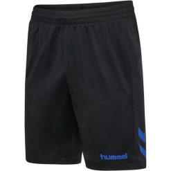 Spodenki treningowe Hummel Blaze Club 26. Czarne szorty damskie HUMMEL, bez wzorów, z materiału, klasyczne, z standardowym stanem. Za 124.00 zł.