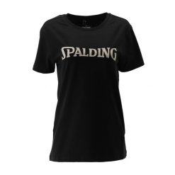 Koszulka damska Spalding Logo. Brązowe t-shirty damskie Spalding, bez wzorów, bez kołnierzyka. Za 180.50 zł.