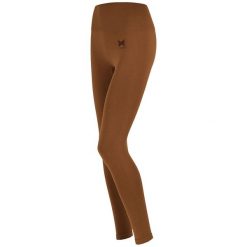 Legginsy sportowe damskie Xtreme Sportswear. Brązowe legginsy damskie XTREME SOCKSWEAR, bez wzorów, z elastanu. Za 142.99 zł.