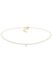 Elli Damski wisiorek choker Geo z kamieniem księżycowym, srebro 925 Sterling Silver Naszyjniki 1 ct. Szare naszyjniki damskie Elli, na co dzień, srebrne. Za 248.99 zł.