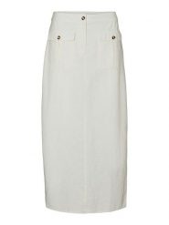 Vero Moda Spódnica "Luna" w kolorze kremowym rozmiar: XS. Brązowe spódniczki damskie Vero Moda, xs, bez wzorów, midi. Za 39.58 zł.