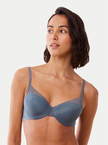 Triumph Biustonosz z fiszbiną Signature Sheer WHP EX 10215948 Niebieski. Niebieskie biustonosze Triumph, bez wzorów, z syntetyku. Za 126.00 zł.