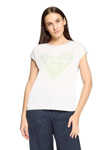 CARTOON Koszulka w kolorze białym rozmiar: 36. Białe bluzki damskie Cartoon, bez wzorów, z bawełny, bez kołnierzyka. Za 74.46 zł.