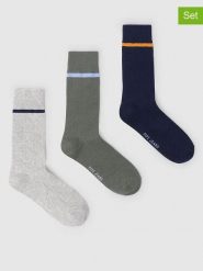 Pepe Jeans Skarpety (3 pary) w kolorze jasnoszaro-oliwkowo-granatowym rozmiar: 41-46. Brązowe skarpetki męskie Pepe Jeans, bez wzorów, z jeansu. Za 43.68 zł.