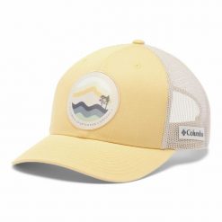 Czapka z daszkiem Columbia Mesh Snap Back w stylu trucker. Żółte czapki męskie Columbia, bez wzorów, z meshu, sportowe. Za 114.99 zł.