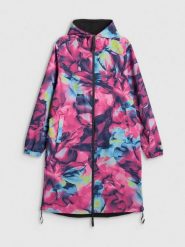 4F Dwustronna parka przejściowa membrana 5000 damska - multikolor L. Brązowe parki damskie 4f, l, bez wzorów, z materiału. Za 399.99 zł.